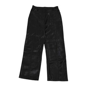 LBLC The Label Jen Faux Leather Trouser in Black
